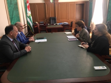 ASLAN BZHANIA MET WITH CO-CHAIRMAN OF GENEVA DISCUSSIONS JIKHAN SULTANOGLU