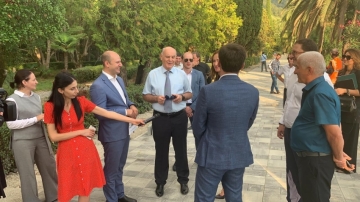 PRESIDENT ASLAN BZHANIA IS ON A WORKING TRIP IN GAGRA